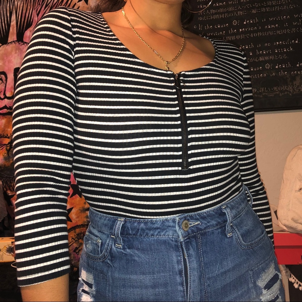 Stripped ribbed Bodysuit! ✨